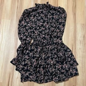 Misguided high neck floral dress